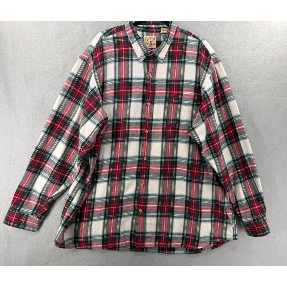 Redhead Ultimate Flannel Shirt Mens 3XL Red Green Work Lumberjack Heavy Tartan